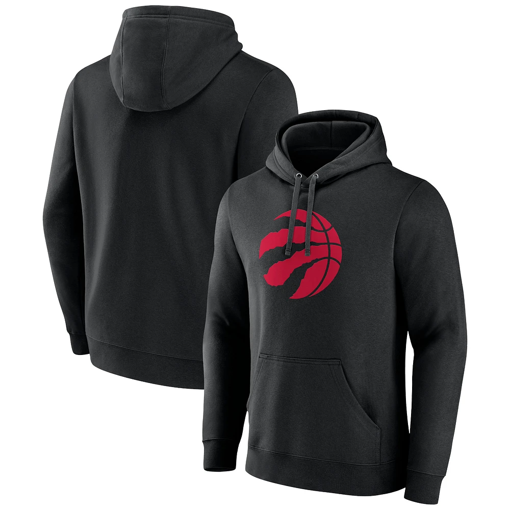 Men's Fanatics Black Toronto Raptors Primary Logo Pullover Hoodie