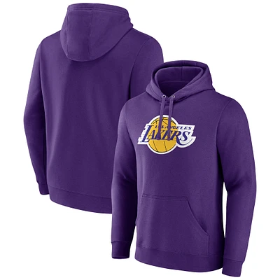 Men's Fanatics Purple Los Angeles Lakers Primary Logo Pullover Hoodie