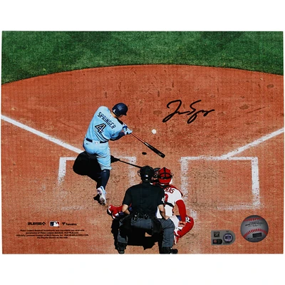 George Springer Toronto Blue Jays Autographed 8" x 10" Batting Top View Photograph