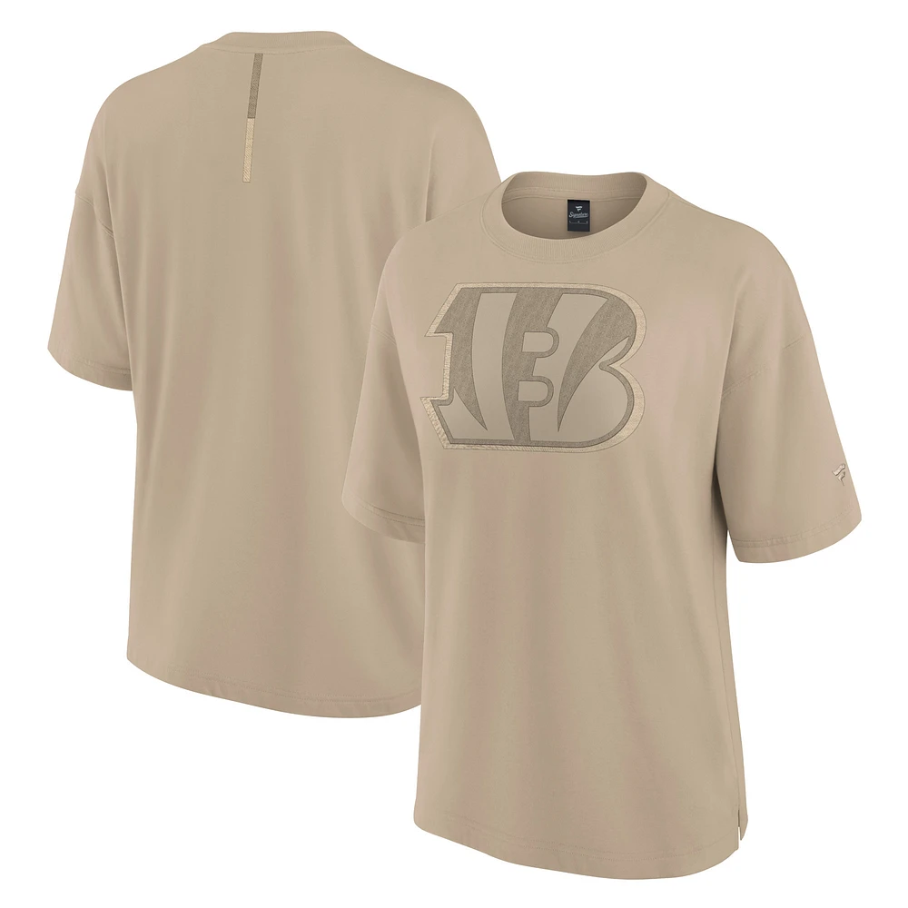 Women's Fanatics Khaki Cincinnati Bengals Oversized Elements T-Shirt