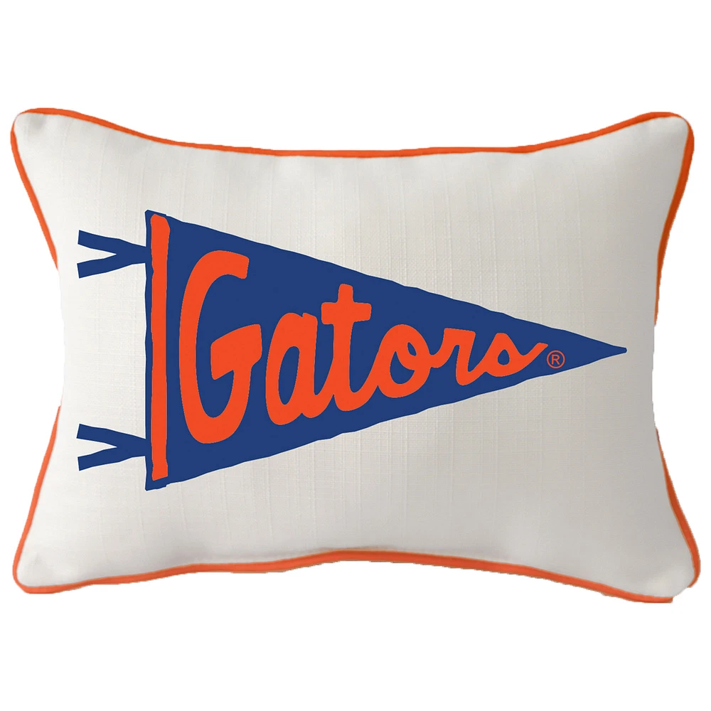 Little Birdie Florida Gators Pennant Rectangular Piped Pillow