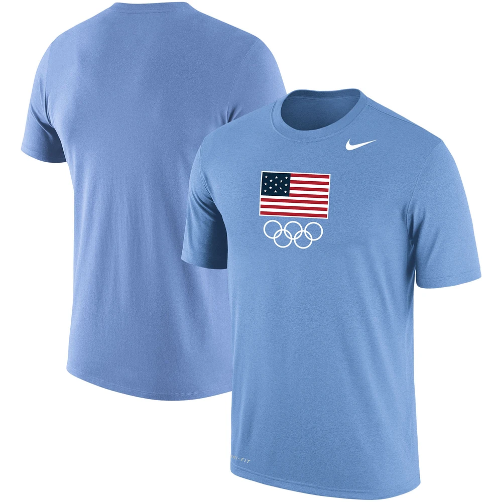 Men's Nike Light Blue Team USA Olympic Performance T-Shirt