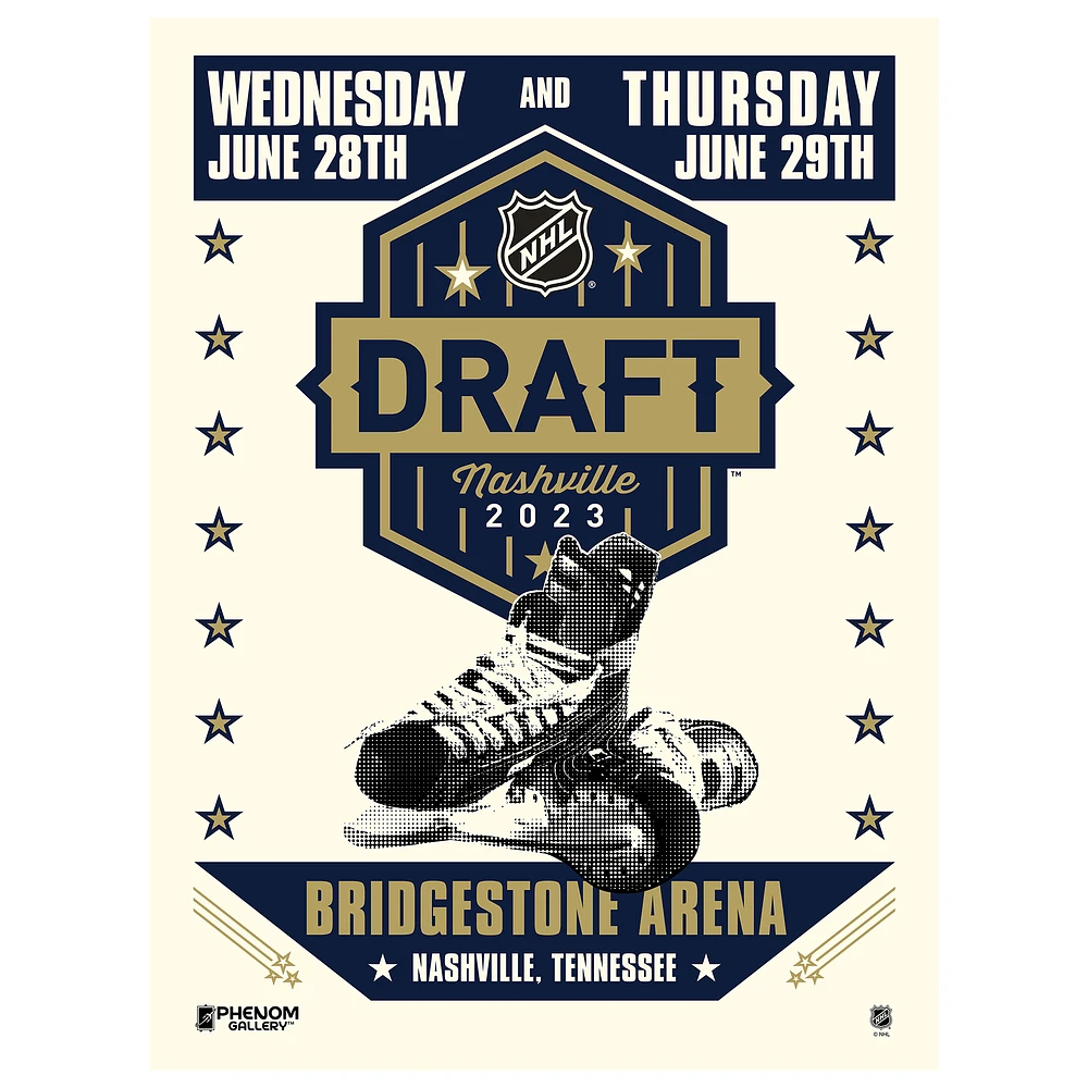 Phenom Gallery 2023 NHL Draft 18" x 24" Serigraph