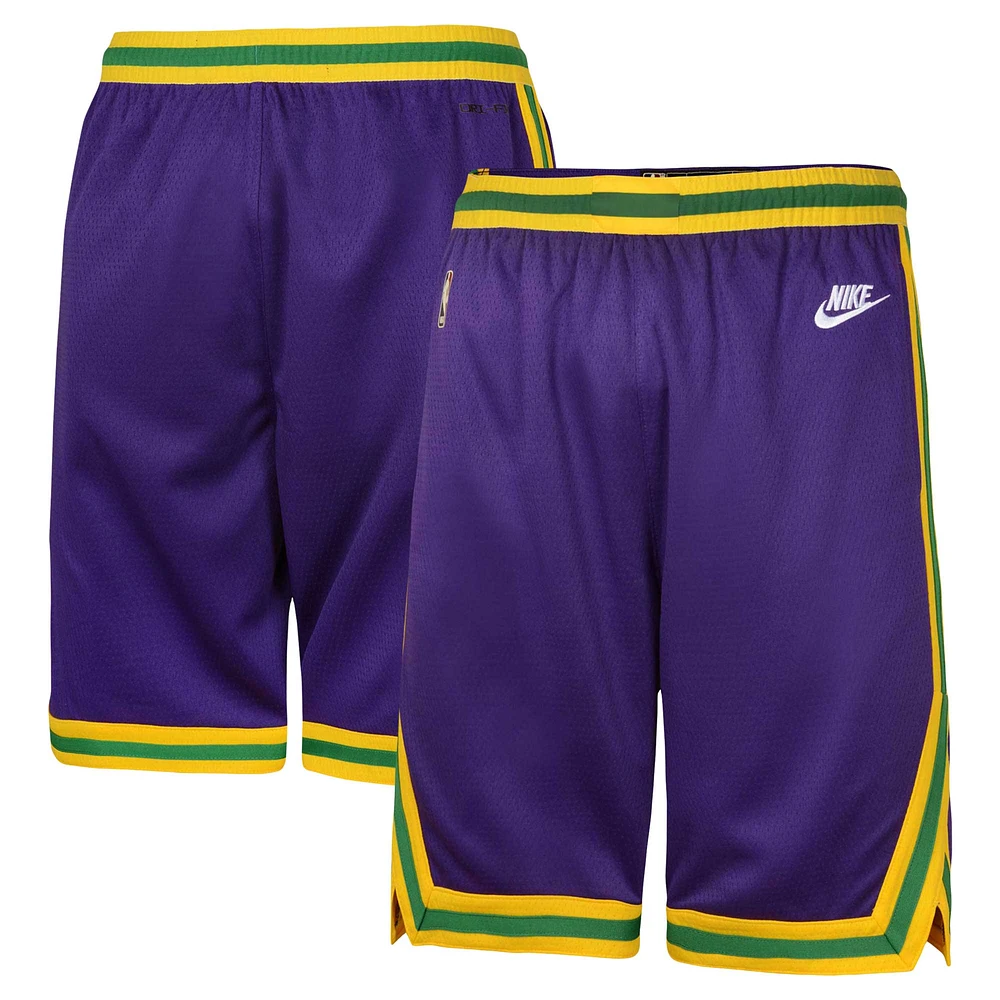 Youth Nike Purple Utah Jazz Classic Edition Swingman Shorts