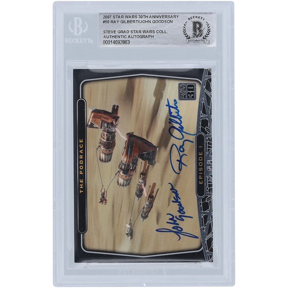 John Goodson & Ray Gilberti Star Wars Autographed 2007 Topps 30th Anniversary #50 BGS Authenticated Authenticated Card