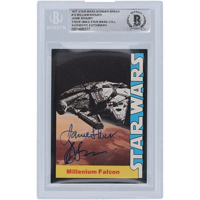 William Shourt and Jamie Shourt Star Wars Autographed 1977 Topps Star Wars Wonder Bread #13 BGS Authenticated Authentic Card