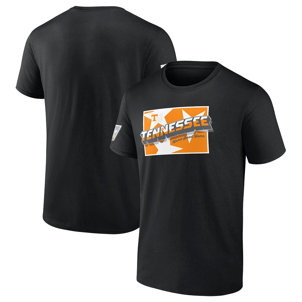 Men's Fanatics Black Tennessee Volunteers Fan T-Shirt