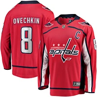 Men's Fanatics Alexander Ovechkin Red Washington Capitals Captain Patch Home Breakaway Jersey