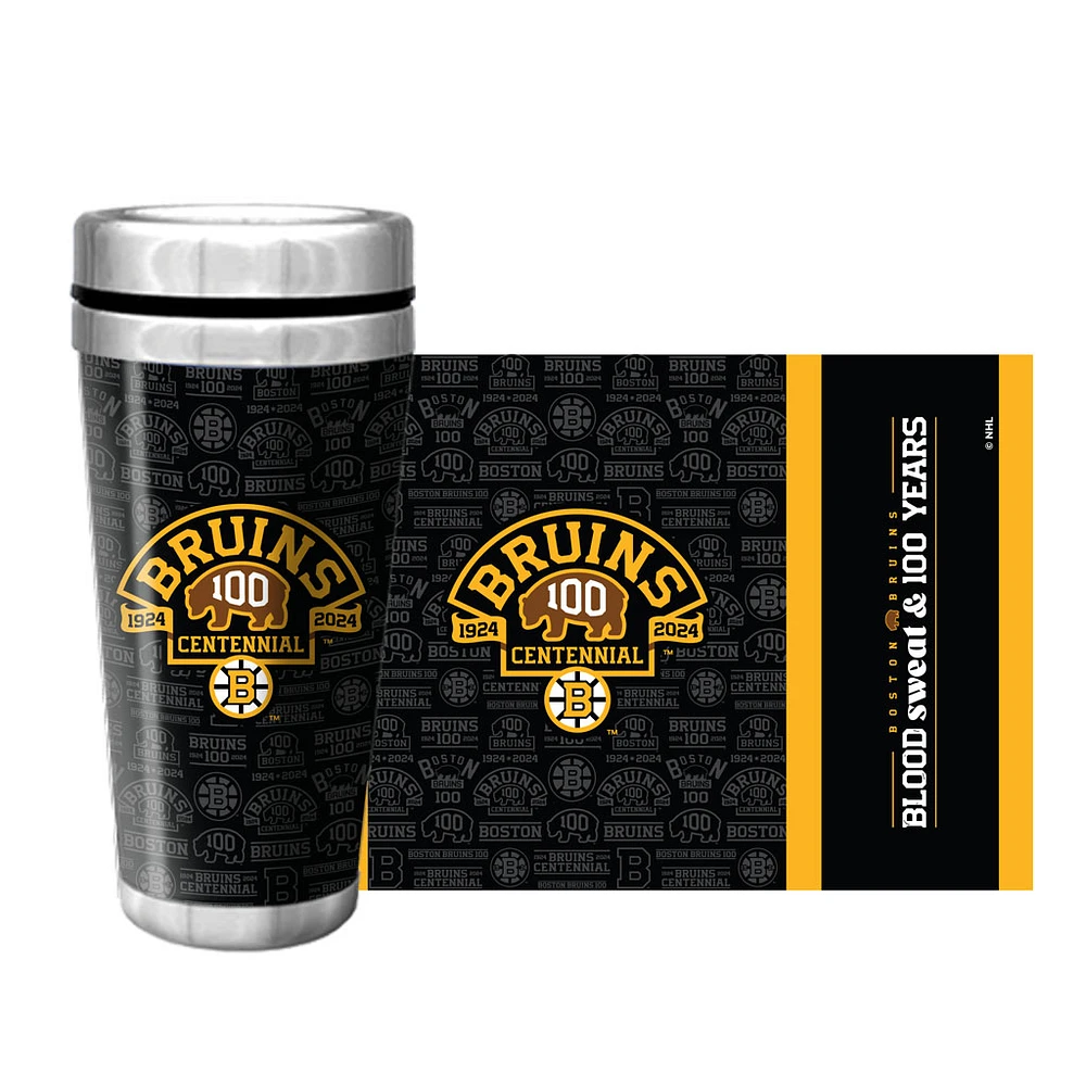 Boston Bruins Centennial 16oz. Full Wrap Travel Mug