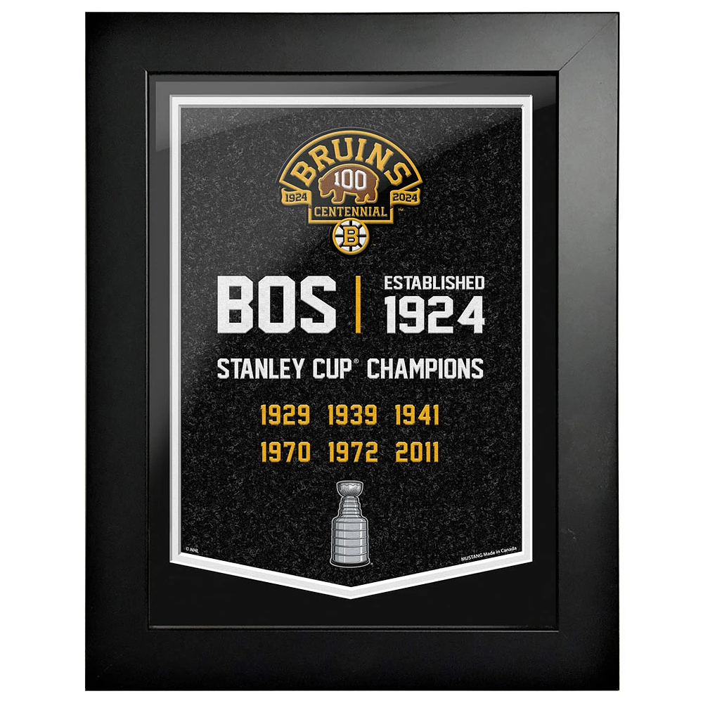 Boston Bruins Centennial 12" x 16" Empire Framed Print