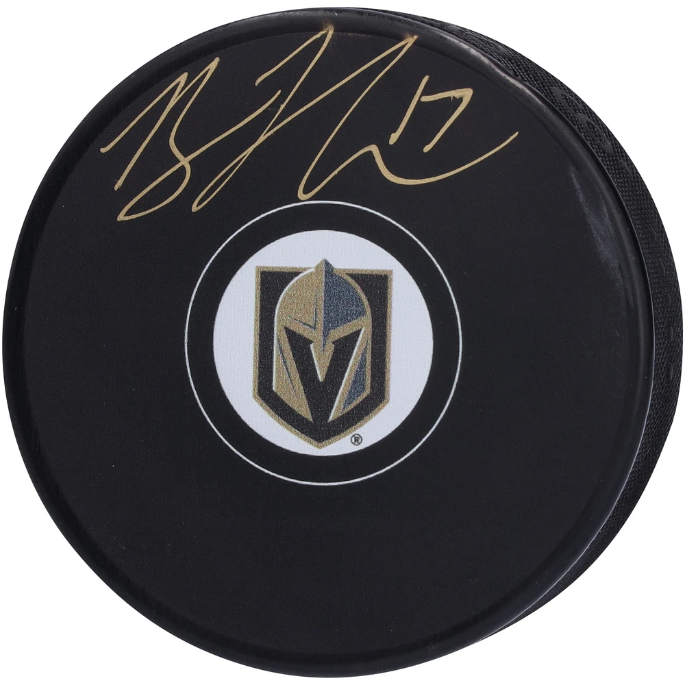 Ben Hutton Vegas Golden Knights Autographed Hockey Puck
