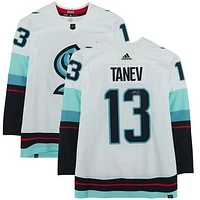 Brandon Tanev Seattle Kraken Autographed White Adidas Authentic Jersey