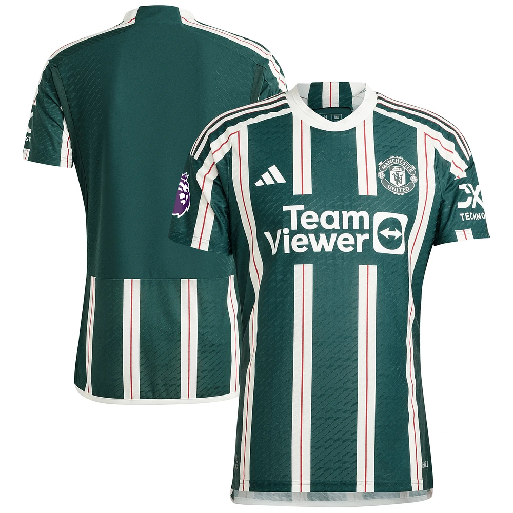 Men's adidas Green Manchester United 2023/24 Away Authentic Jersey