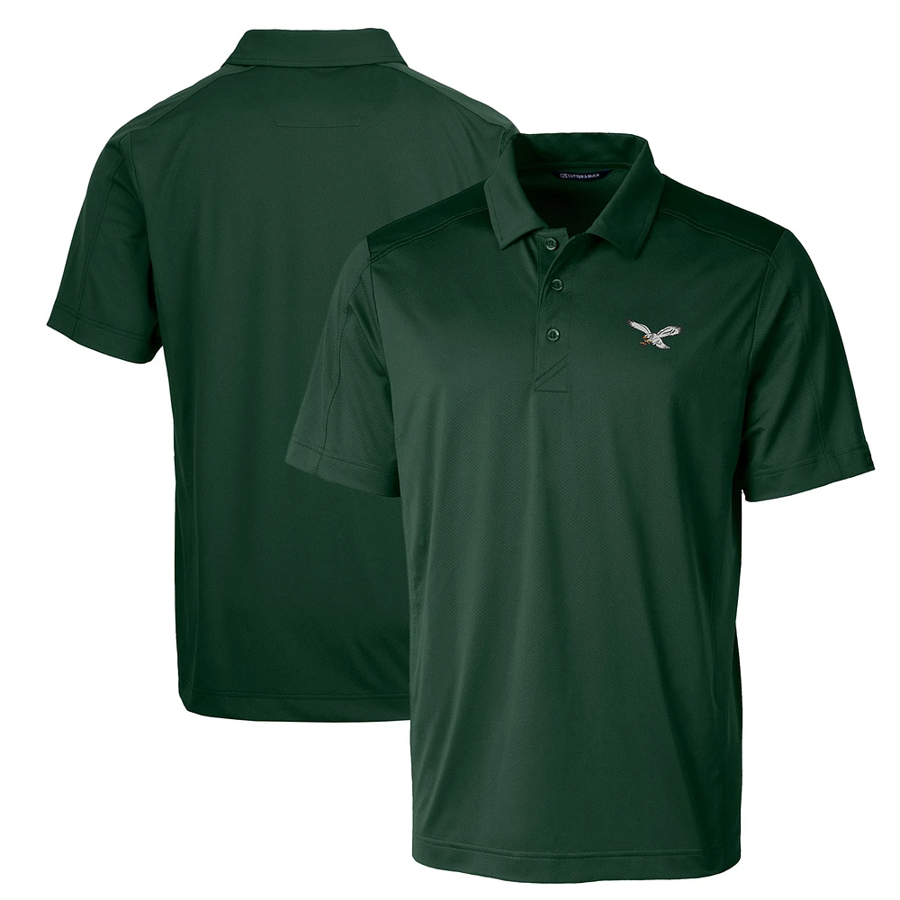 Men's Cutter & Buck Midnight Green Philadelphia Eagles Gridiron Classics Big Tall Prospect Textured Stretch Polo