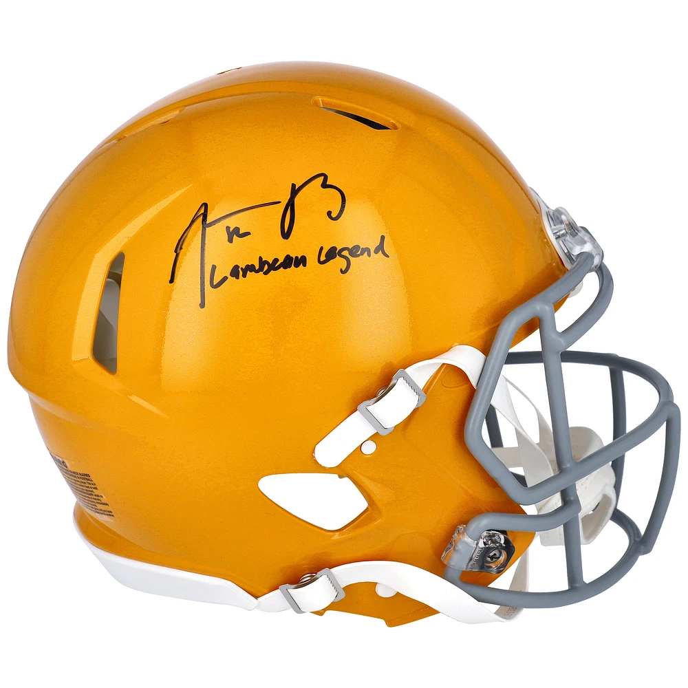 Aaron Rodgers Green Bay Packers Autographed Riddell Authentic Helmet with Inscription