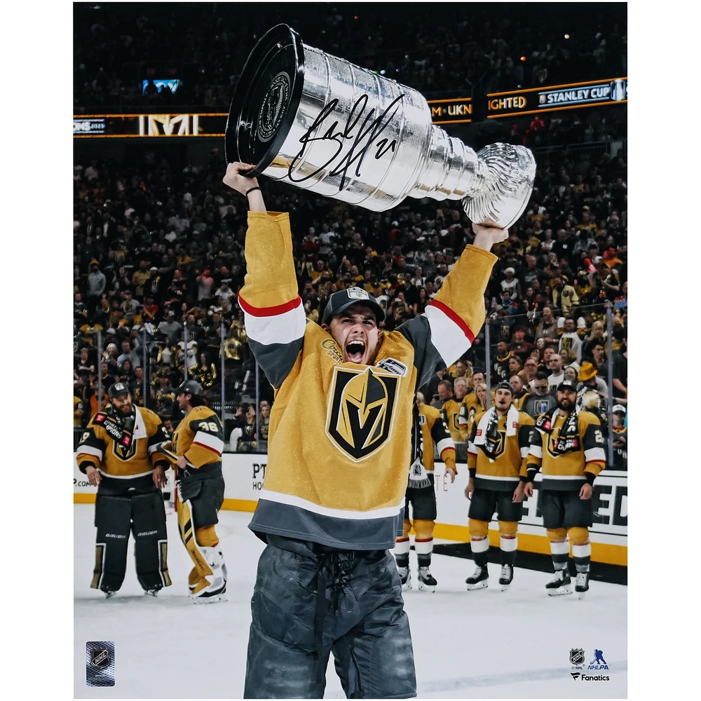 Brett Howden Vegas Golden Knights Autographed 2023 Stanley Cup Champions 16" x 20" Raising Cup Photograph