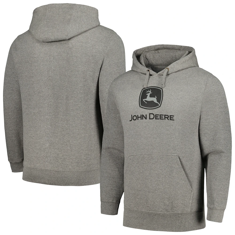 Unisex Charcoal John Deere Trademark Pullover Hoodie