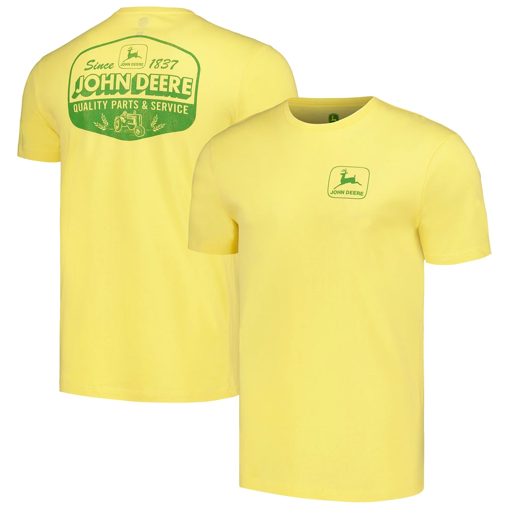 Unisex Yellow John Deere Label T-Shirt