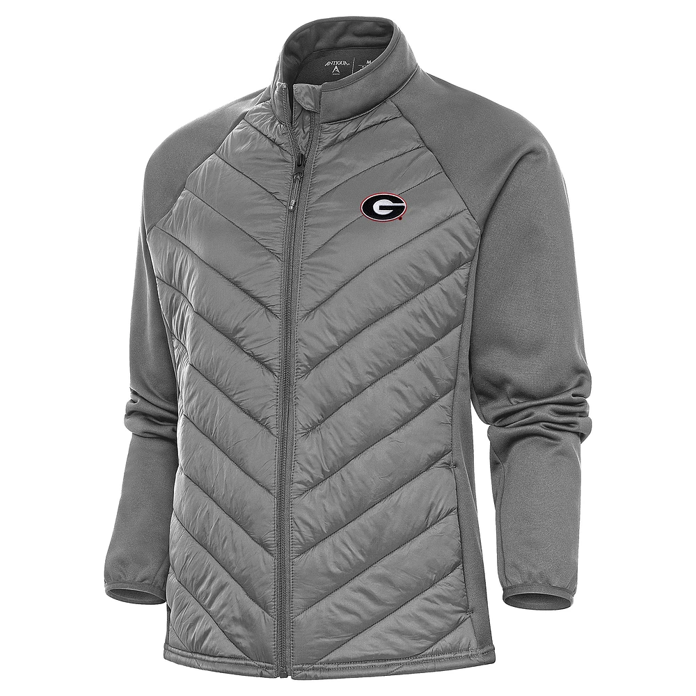 Women's Antigua Steel Georgia Bulldogs Altitude Full-Zip Jacket