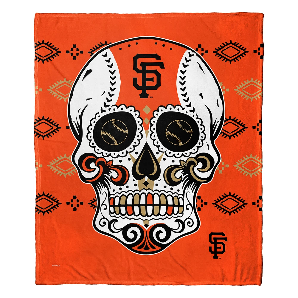 The Northwest Group San Francisco Giants 50" x 60" Candy Skull Silk Touch Throw Blanket