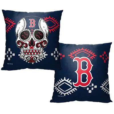 The Northwest Group Boston Red Sox 16" x 16" Candy Skull Printed Throw Pillow