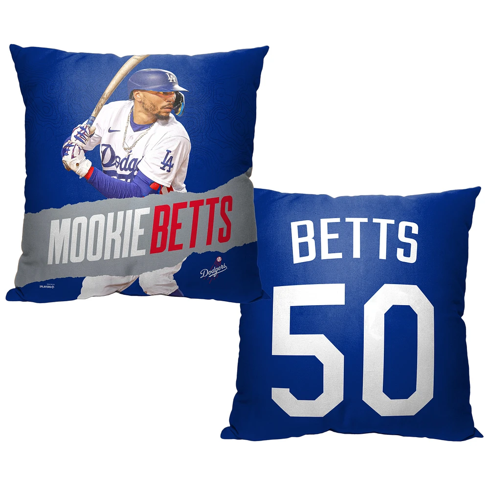 The Northwest Group Mookie Betts Los Angeles Dodgers 16" x 16" Player Printed Throw Pillow