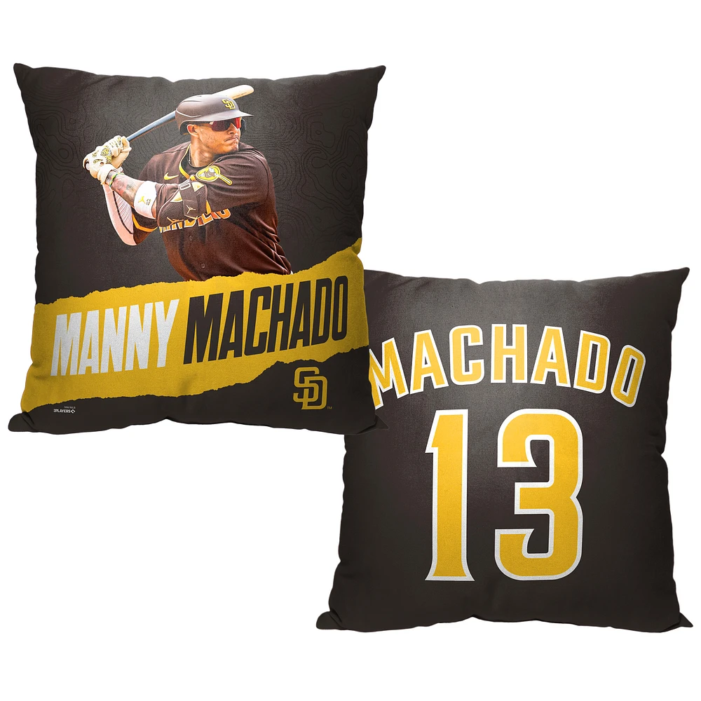 The Northwest Group Manny Machado San Diego Padres 16" x 16" Player Printed Throw Pillow
