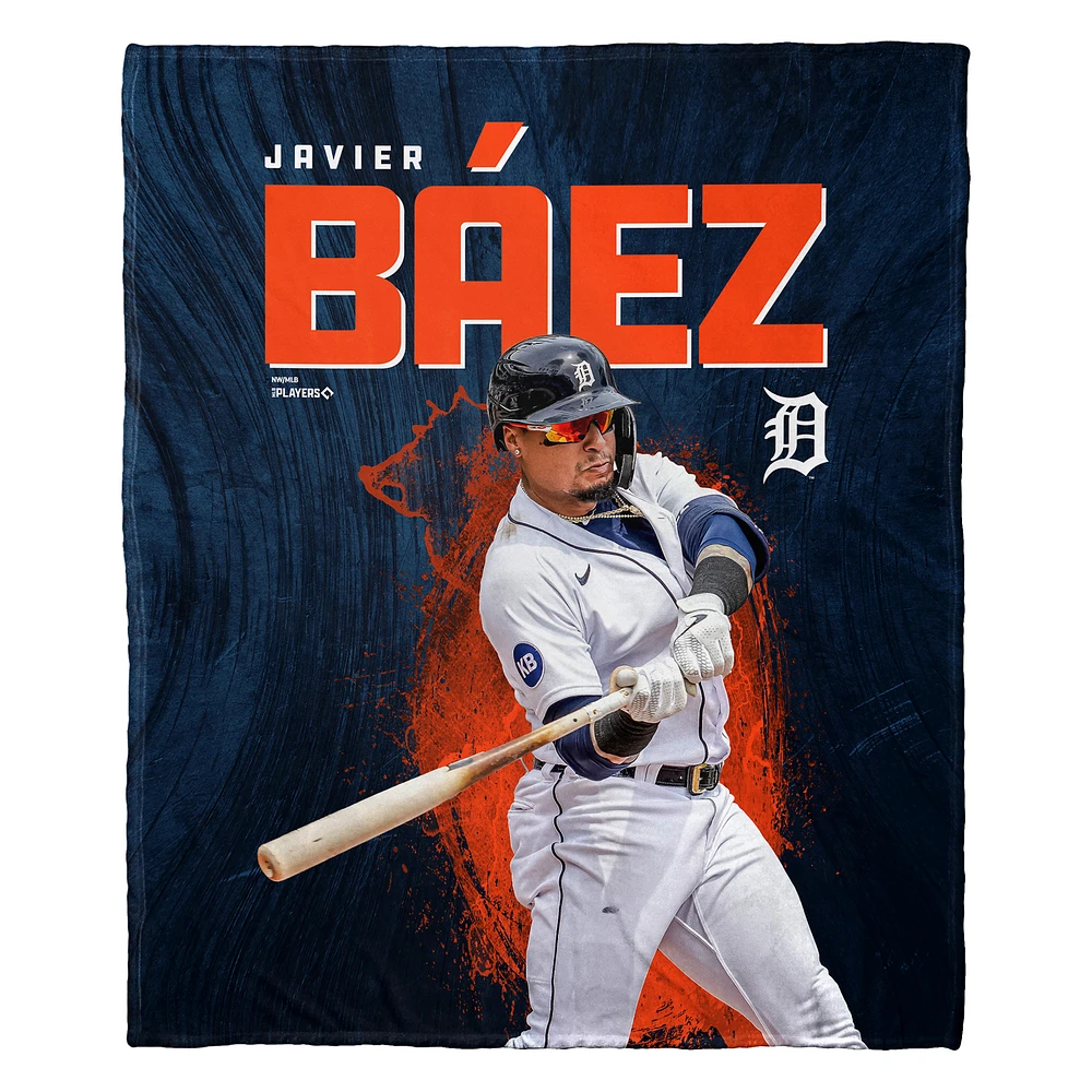 The Northwest Group Javier Baez Detroit Tigers 50" x 60" Player Silk Touch Throw Blanket