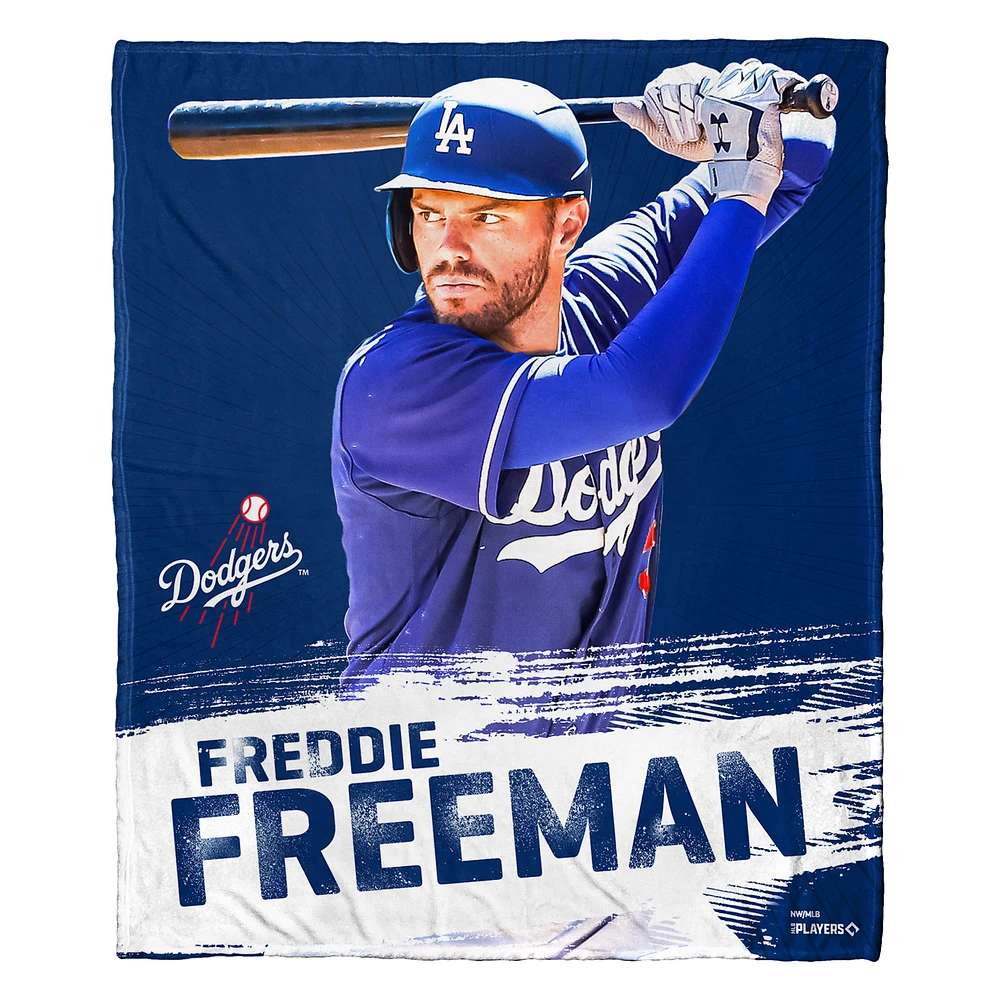 The Northwest Group Freddie Freeman Los Angeles Dodgers 50" x 60" Player Silk Touch Throw Blanket