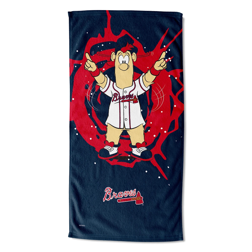 The Northwest Group Atlanta Braves 30" x 60" Mascot Printed Beach Towel