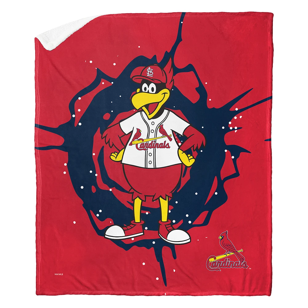 The Northwest Group St. Louis Cardinals 50" x 60" Mascot Silk Touch Sherpa Throw Blanket