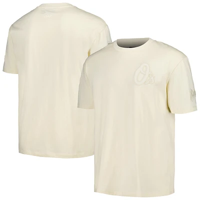 Men's Pro Standard Cream Baltimore Orioles Oversized Neutral CJ Dropped Shoulders T-Shirt