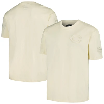 Men's Pro Standard Cream Cincinnati Reds Oversized Neutral CJ Dropped Shoulders T-Shirt
