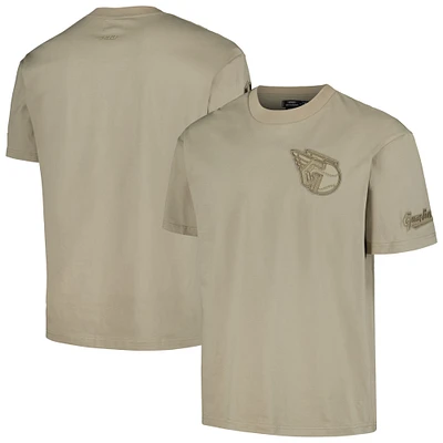 Men's Pro Standard Tan Cleveland Guardians Oversized Neutral CJ Dropped Shoulders T-Shirt