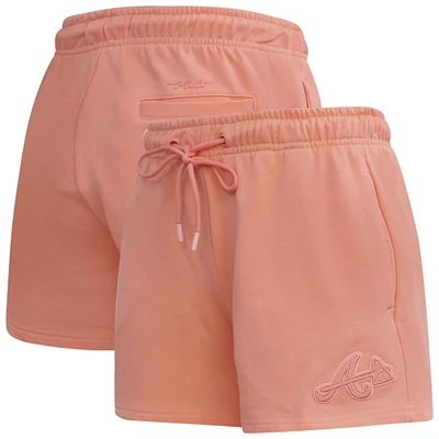 Women's Pro Standard Pink Atlanta Braves Neutral Fleece Shorts
