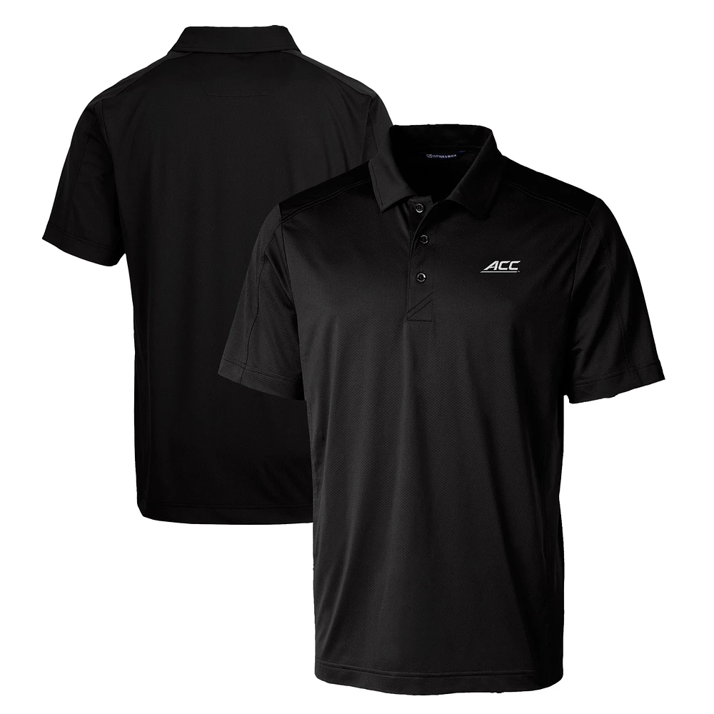 Men's Cutter & Buck Black ACC Gear Prospect Textured Stretch Polo