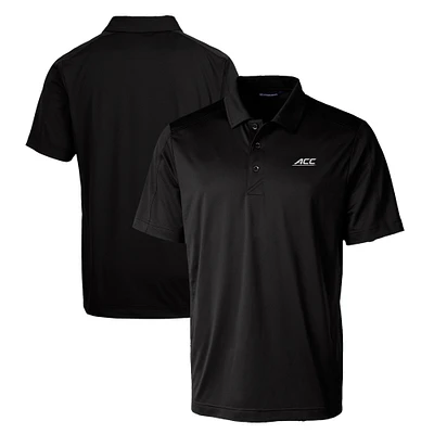 Men's Cutter & Buck Black ACC Gear Prospect Textured Stretch Polo
