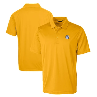 Men's Cutter & Buck Gold SEC Gear Prospect Textured Stretch Polo