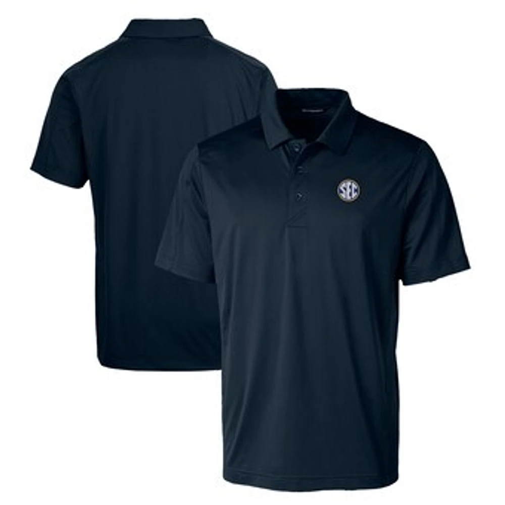 Men's Cutter & Buck Navy SEC Gear Prospect Textured Stretch Polo