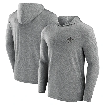 Men's Fanatics Black Houston Astros Front Office Tech Lightweight Hoodie T-Shirt