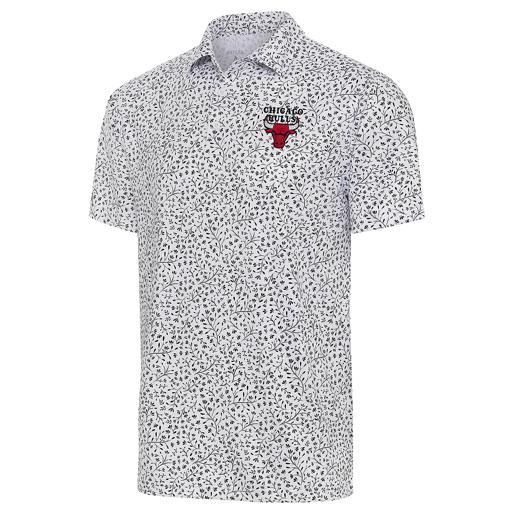 Men's Antigua White Chicago Bulls Motion Polo