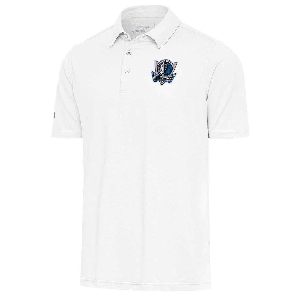 Men's Antigua White Dallas Mavericks Par Polo
