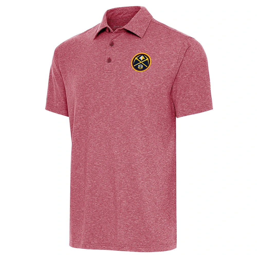 Men's Antigua Cardinal Denver Nuggets Par Polo