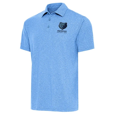 Men's Antigua Light Blue Memphis Grizzlies Par Polo