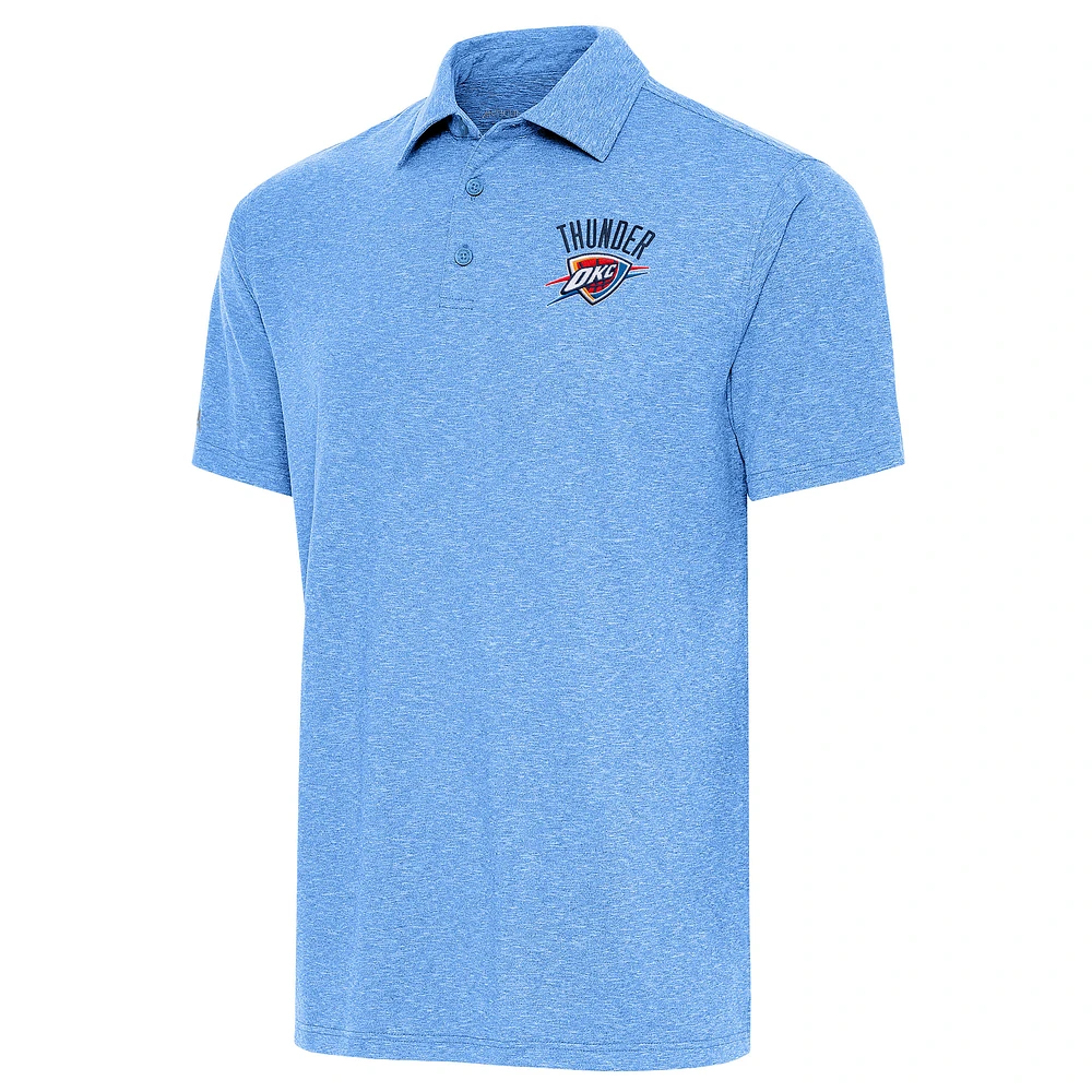 Men's Antigua Powder Blue Oklahoma City Thunder Par Polo