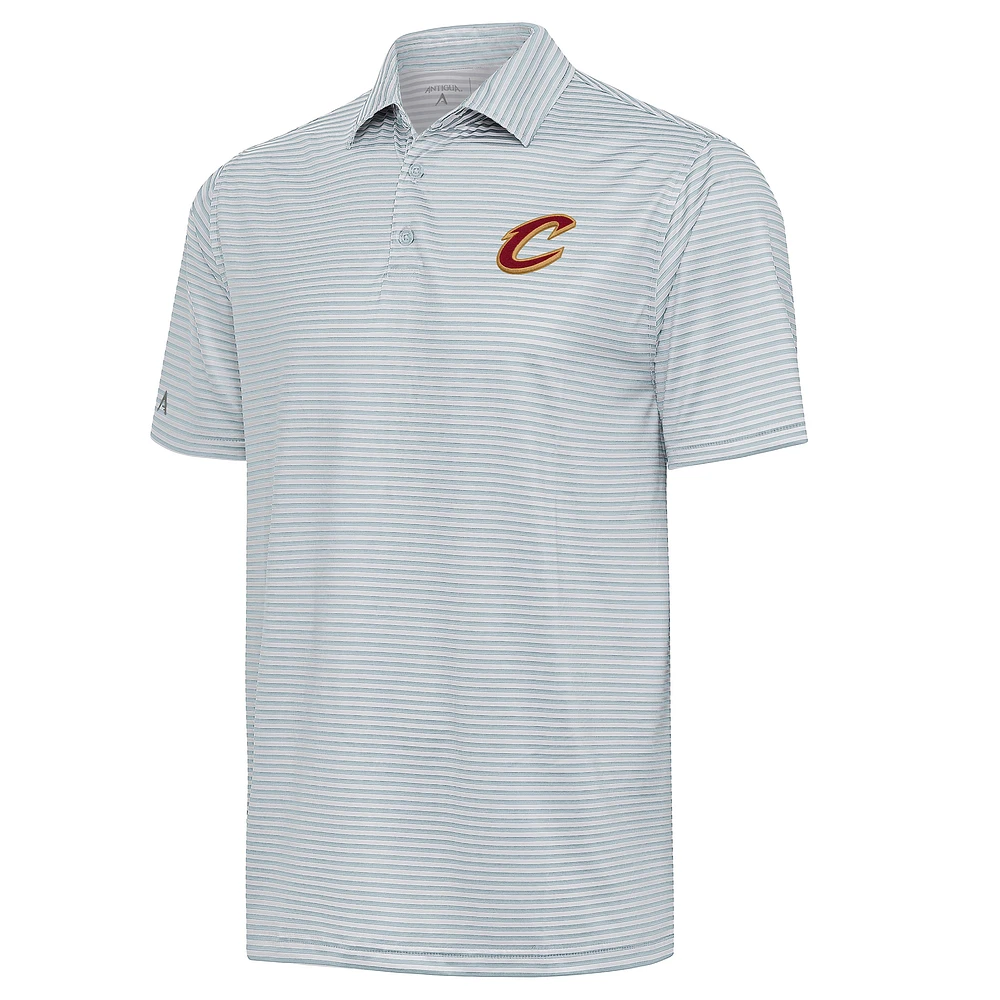 Men's Antigua Gray Cleveland Cavaliers Skills Polo