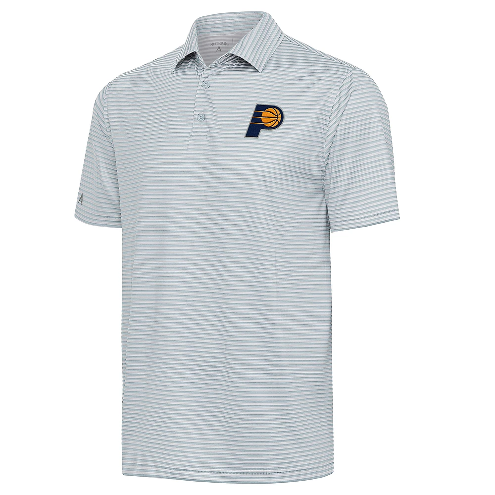 Men's Antigua Gray Indiana Pacers Skills Polo
