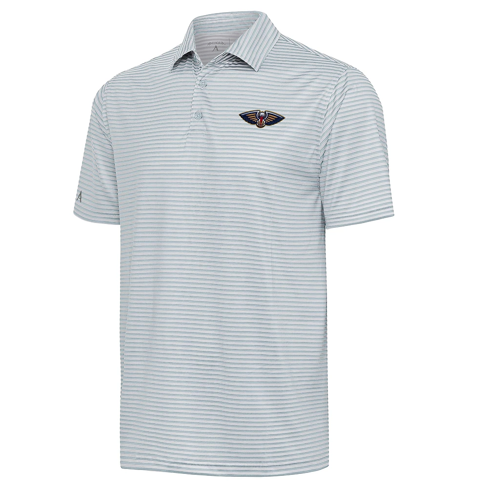 Men's Antigua Gray New Orleans Pelicans Skills Polo