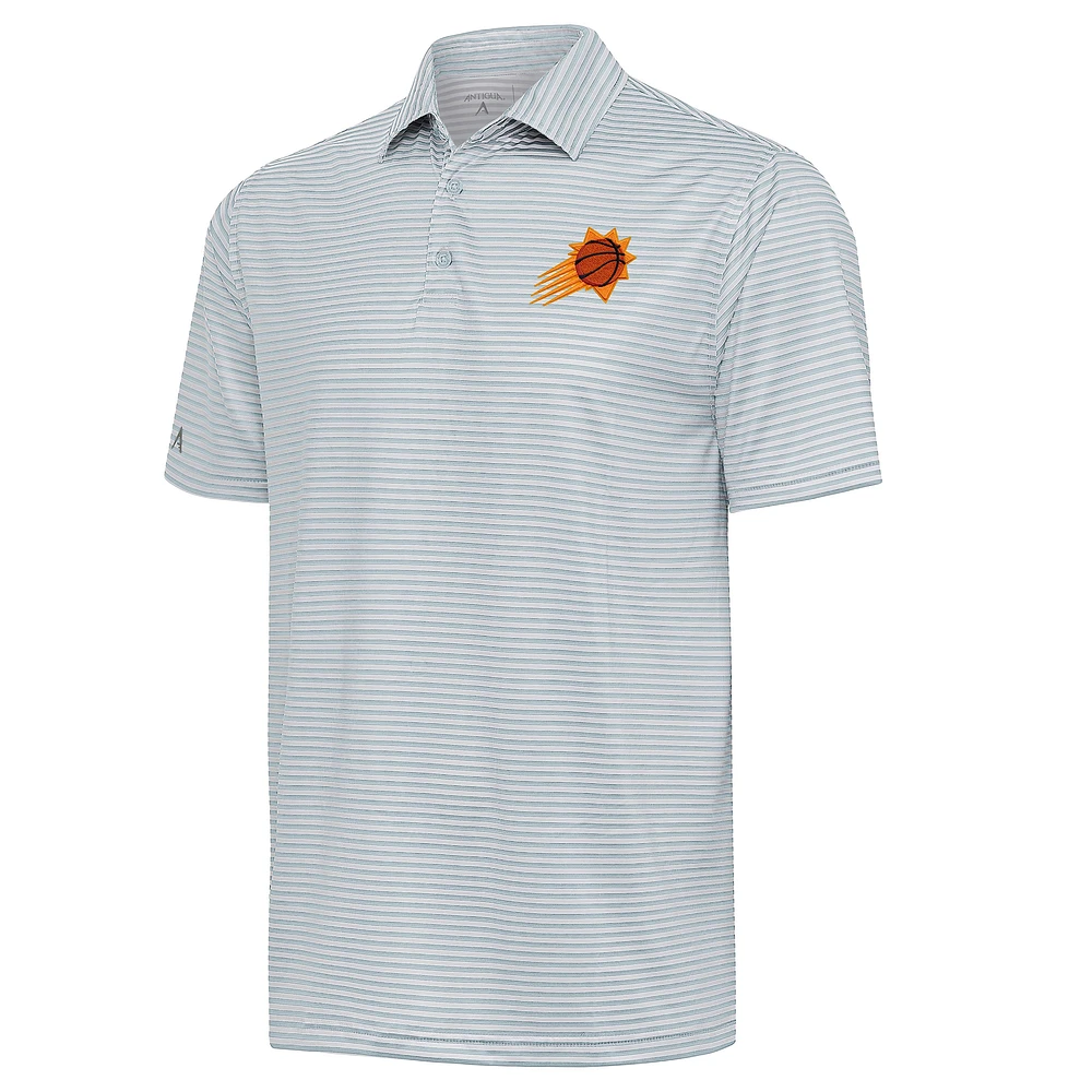 Men's Antigua Gray Phoenix Suns Skills Polo