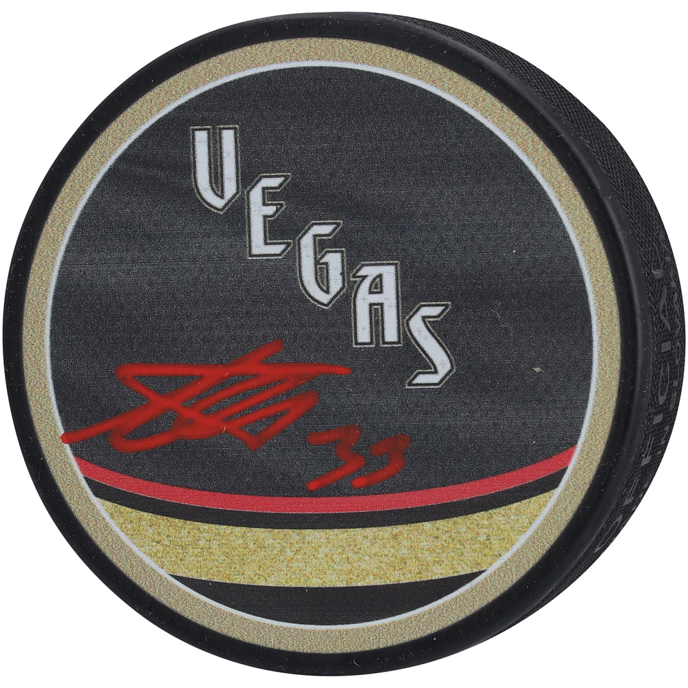 Adin Hill Vegas Golden Knights Autographed 2022-23 Reverse Retro Hockey Puck